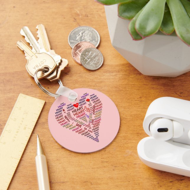 Words of Heart Keychain (Desk)