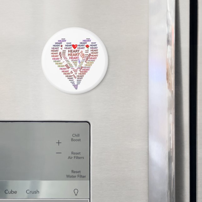 Words of Heart Magnet (In Situ (Fridge))