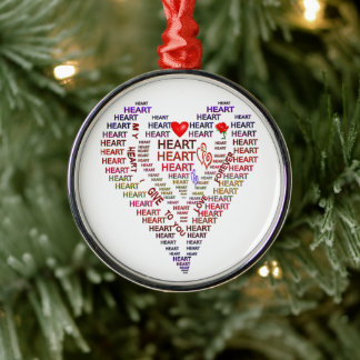 Words of Heart Premium Round Ornament