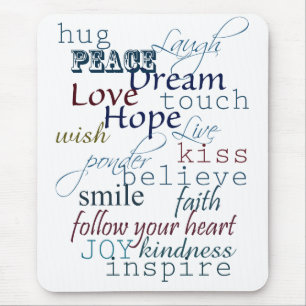 Words of Inspiration Mouse Pad