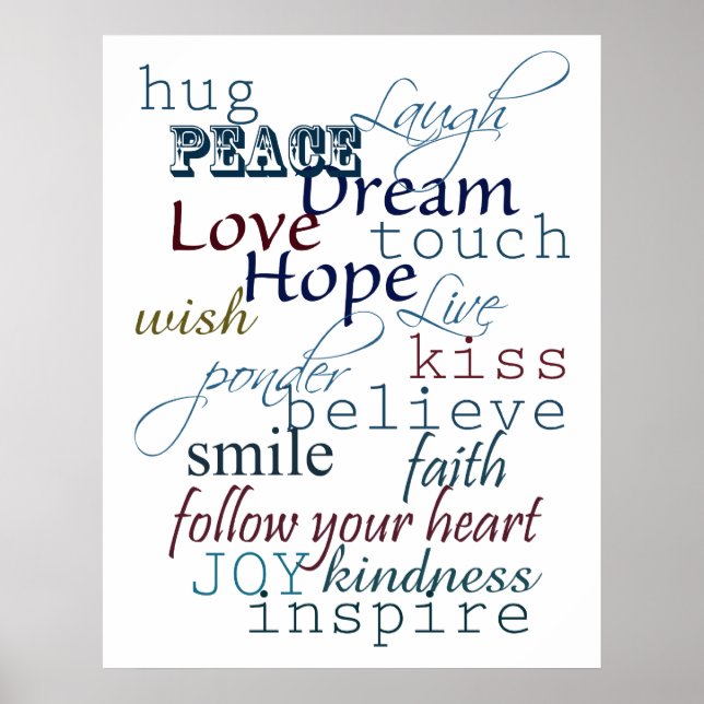 Words of Inspiration Poster (Front)