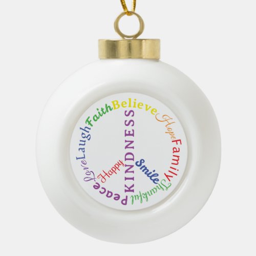 Words of Kindness Christmas Ornament