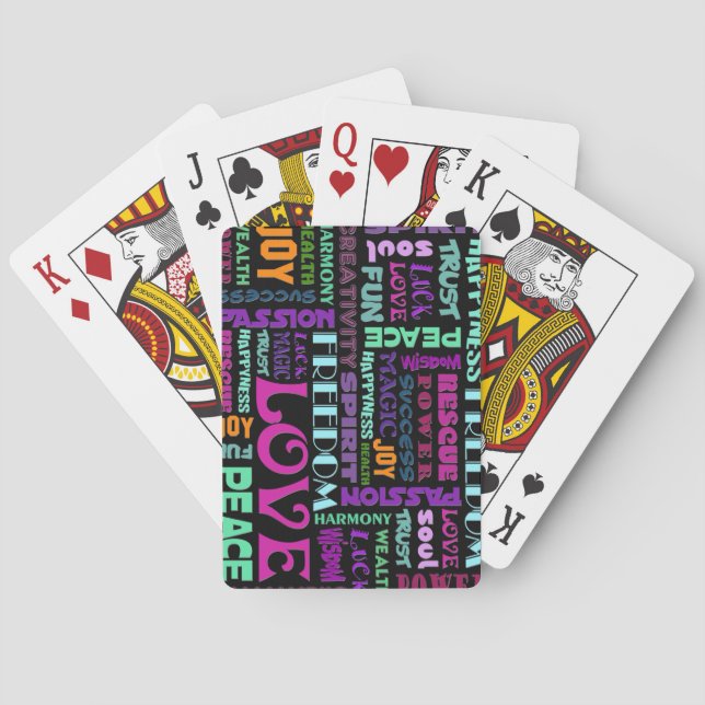 Words Of The Spirit Way Poker Cards (Back)