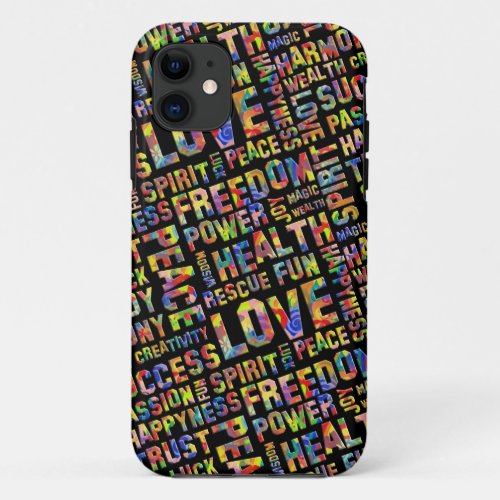 Words Of The Spirit Way  Positive Thinking 1 iPhone 11 Case