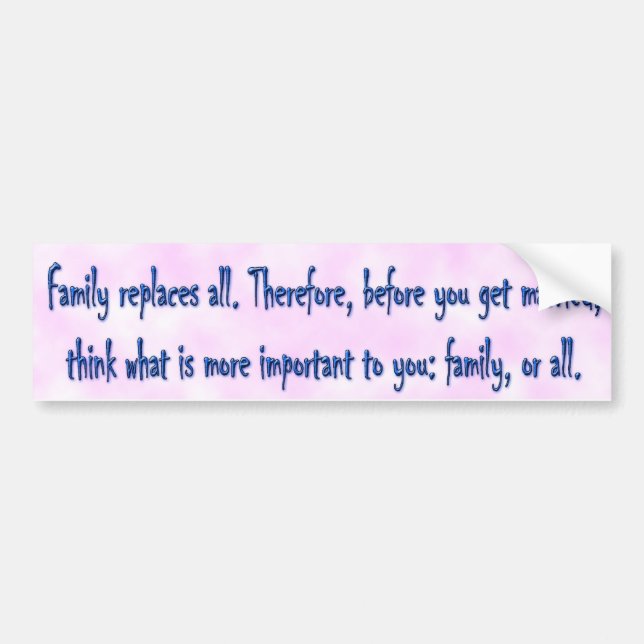 Words of wisdom 13 bumper sticker (Front)