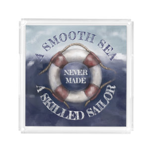 Words of Wisdom Art Acrylic Tray