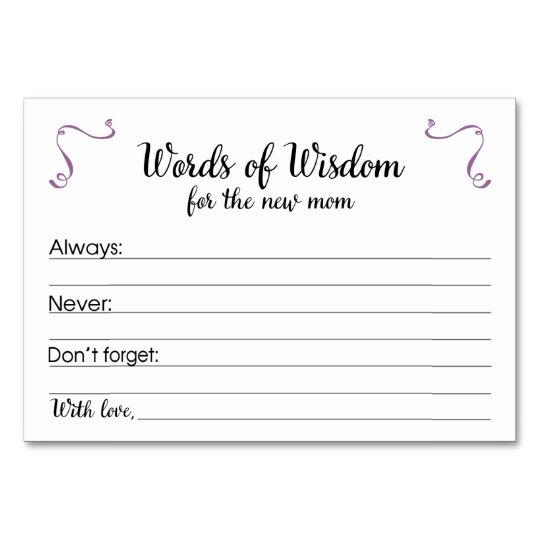 words-of-wisdom-baby-shower-parenting-advice-cards-zazzle