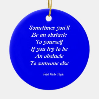 Words of wisdom ceramic ornament