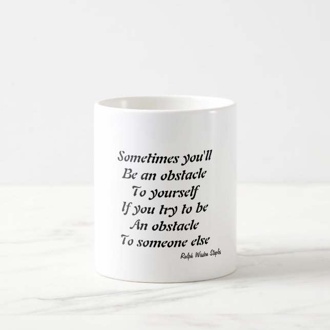 Words of wisdom coffee mug (Center)