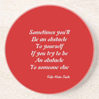 Words of Wisdom Drink Coaster