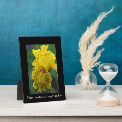 Words of Wisdom Flower Tabletop Plaque with Easel