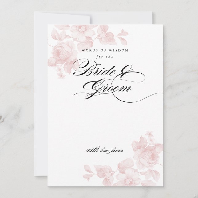 Words of wisdom for the bride | Bridal Shower Invitation (Front)