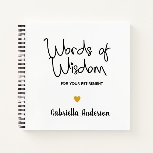 Words of Wisdom for Your Retirement Guest Book