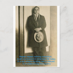 Words Of Wisdom From Al Capone? Postcard