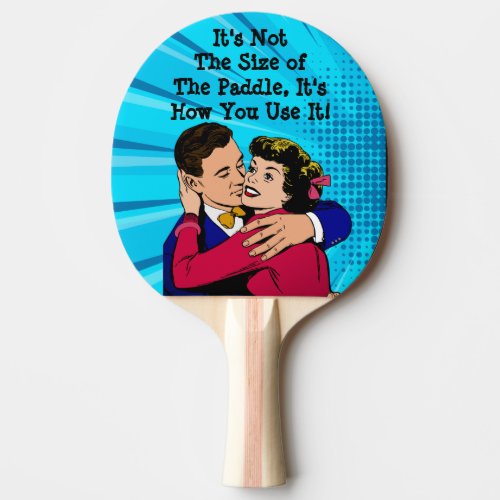 Words of Wisdom Funny Comic Lovers Quote Ping Pong Paddle