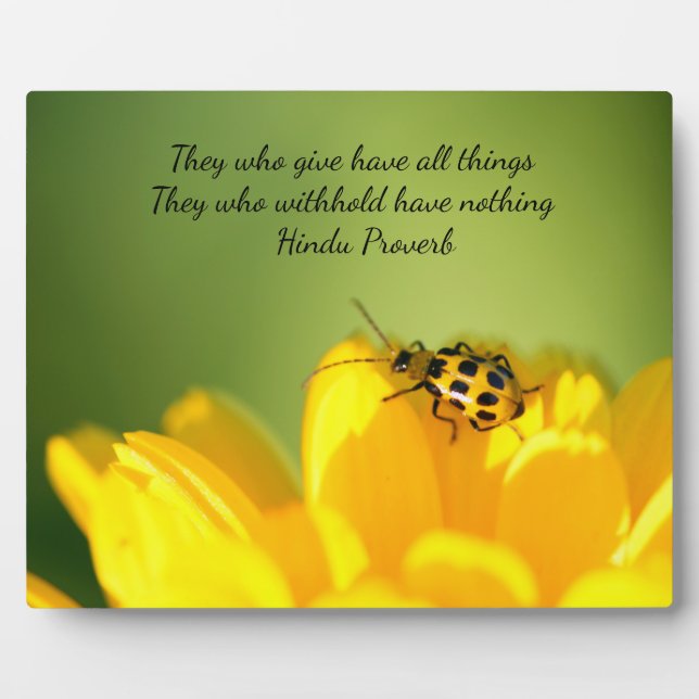 Words of Wisdom Tabletop Plaque with Easel (Front)