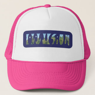 Words Optical and Illusion in one Illustration Trucker Hat