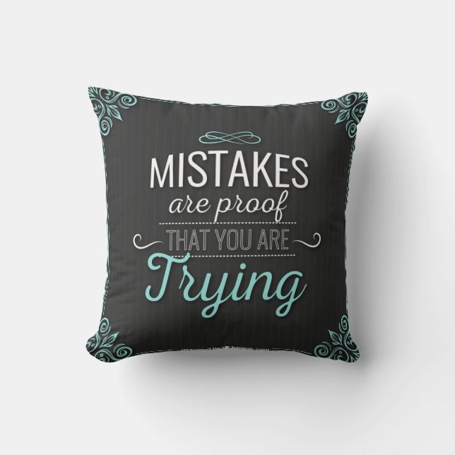Words positive quotes throw pillow (Front)