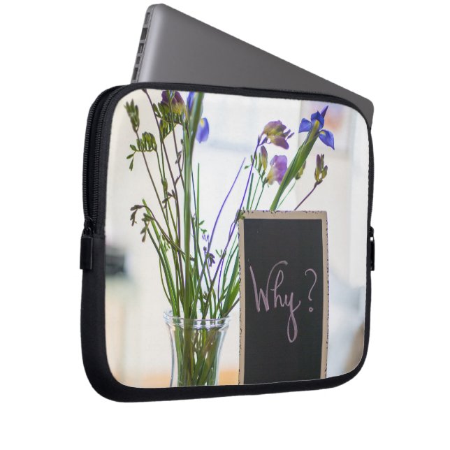 words sign laptop sleeve (Front Right)