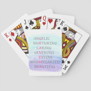 Words to describe grandma poker cards