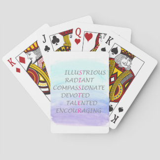 Words to describe sister poker cards