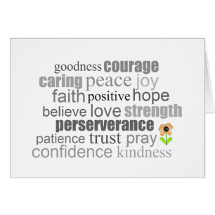 Words to Encourage Cards