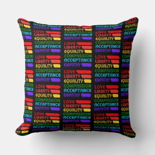 Words To Live By 2 Throw Pillow