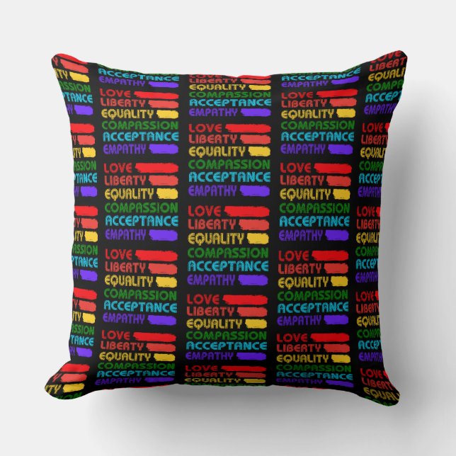 Words To Live By 2 Throw Pillow (Front)