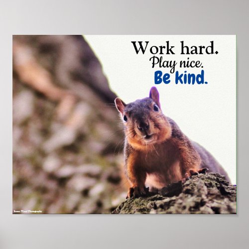 Words to Live by Classroom Poster