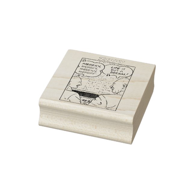 Words to live by from Zippy the Pinhead. Rubber Stamp (Stamp)