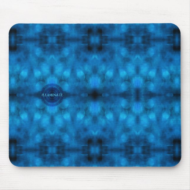 Words to Live By: “ILLUMINATE” Affirmation Art Mouse Pad (Front)