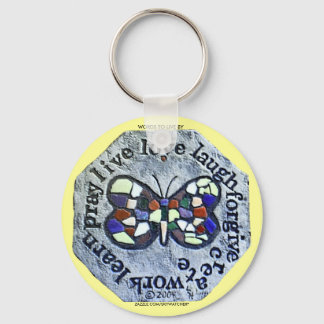 WORDS TO LIVE BY KEYCHAIN