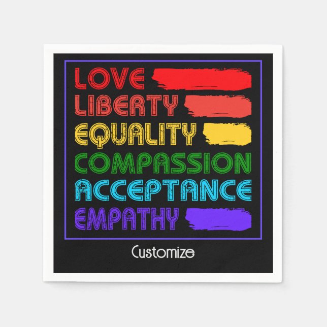 Words To Live By Napkins (Front)