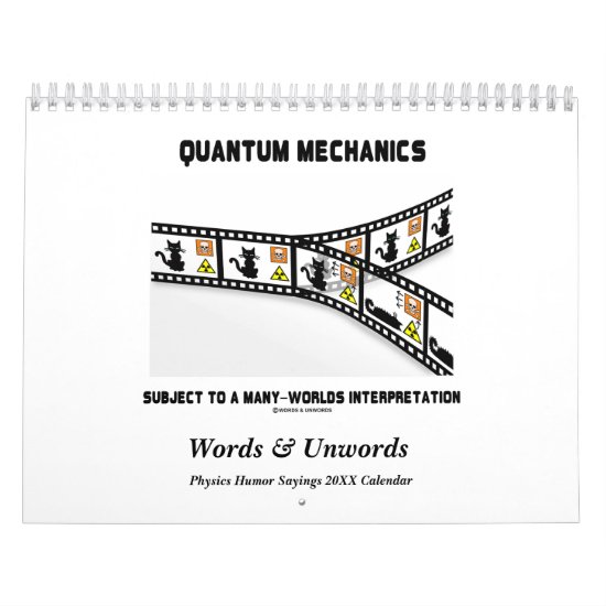 Words & Unwords Physics Humor 20XX Calendar