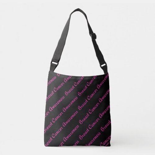 WordsWallpaperBreast Cancer Crossbody Bag