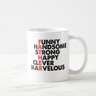 Words with Father Going Down Coffee Mug