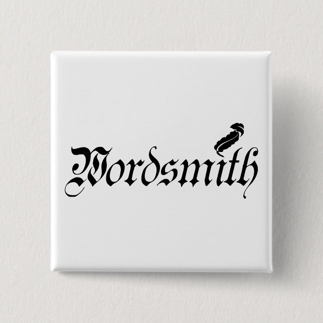 Wordsmith Pinback Button (Front)