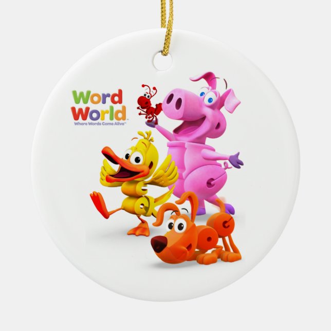 WordWorld WordFriends Ornament (Front)
