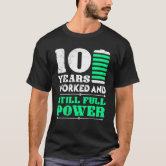 Company 10 Year Anniversary Business T-Shirt | Zazzle