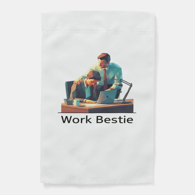 Work Best Classic Garden Flag (Front)