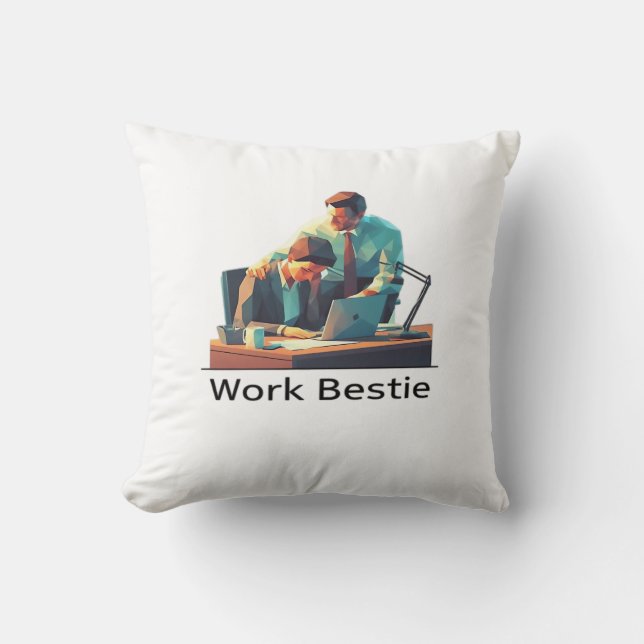 Work Best Classic Throw Pillow (Front)