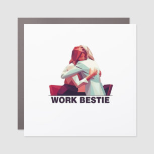 Work Best Classic Viral Car Magnet