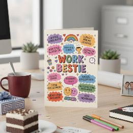 Work Bestie Appreciation Card - Funny Offic