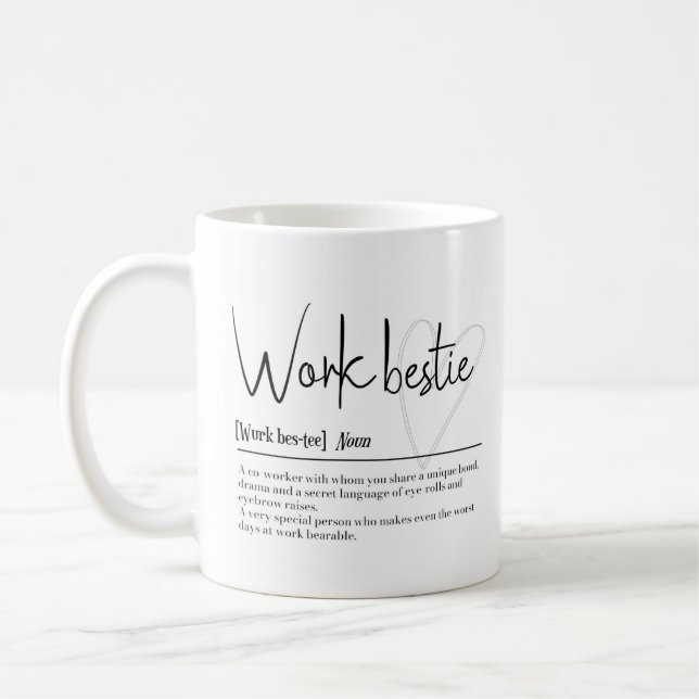 Work Bestie Definition Mug Gift (Left)