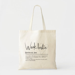 Work bestie Definition Tote Bag