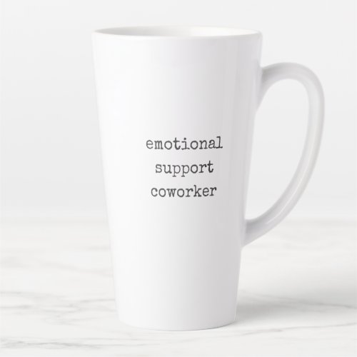 Work Bestie Gift Funny Emotional Support Coworker Latte Mug