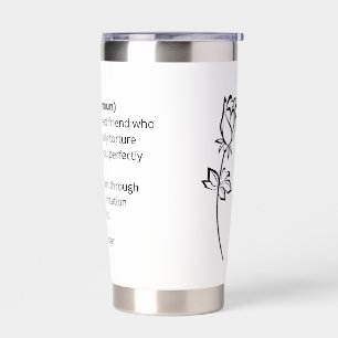Work Bestie Ice Coffee Cup, Work Bestie Gift, Emot Insulated Tumbler