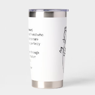 Work Bestie Ice Coffee Cup, Work Bestie Gift, Emot Insulated Tumbler
