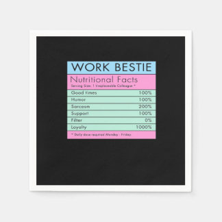 Work Bestie Nutritional Facts Napkins