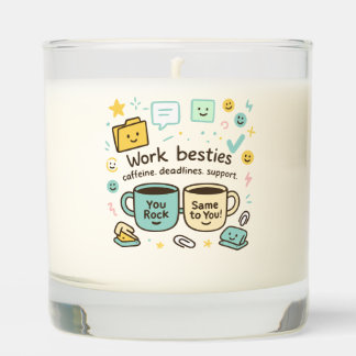 Work Besties Candle Gift for Coworker Funny Office